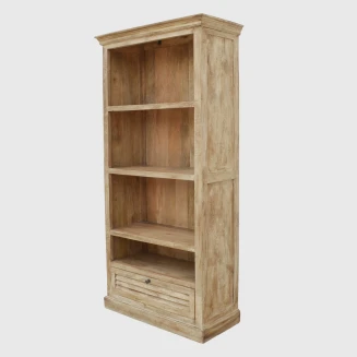 Stylowa Biblioteczka Drewniana Postarzana 90 cm