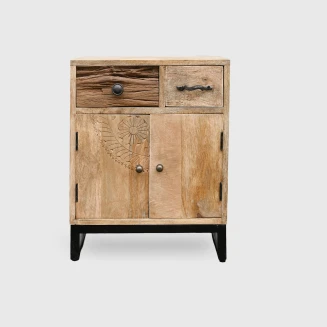 Szafka Nocna Loftowa Lite Drewno 45 cm