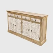 przecierana komoda shabby chic z drewna mango