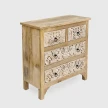 komoda orientalna mango shabby chic widok pod katem lewy bok