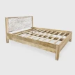 meble orientalne łóżko 160x200 rama z drewna mango widok z tyłu