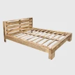 drewniane łóżko indyjskie 160x200 o minimalistycznej formie pod kątem