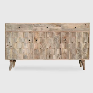 Nowoczesna Komoda Drewniana Honeycomb 150cm | Meble Boho