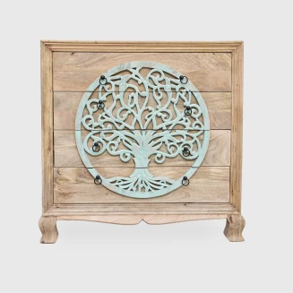 Drewniana Komoda Indyjska Green Tree 90cm Mango