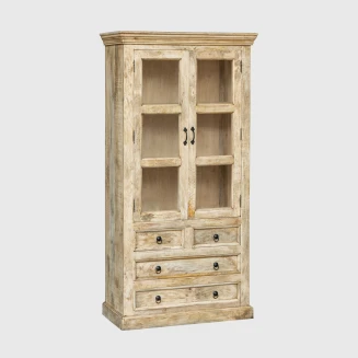 Witryna Drewniana Klasyczna Milford 90cm | Meble Rustykalne