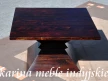 Stolik drewniany LD-483 ciemny brąz – klasyczny styl