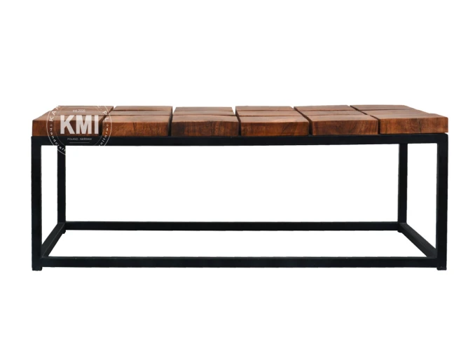 meble do salonu | stolik Organic Loft drewno metal
