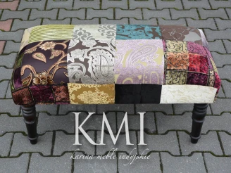 meble z indii | ławka patchwork LD-229