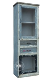 Witryna Loftowa Cafe del Ocean | Meble Industrialne z Drewna Mango 193 cm