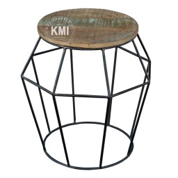 industrialny stolik Diamond drewno metal
