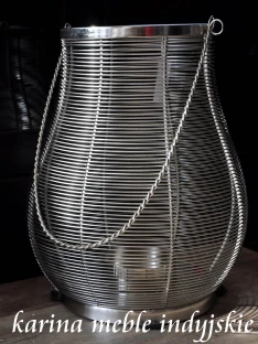 elegancki metalowy świecznik LDL-10717
