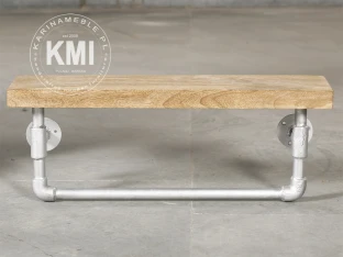 loftowa półka Pipeline mango metal