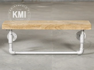 loftowa półka Pipeline mango metal
