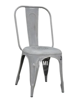 meble vintage | metalowe krzesło Tolix Grey