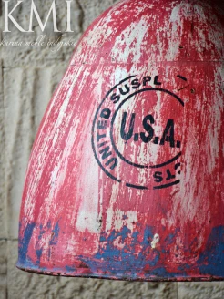 meble indyjskie | industrialna lampa loft colors M-4209 red vintage style