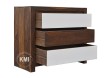 meble drewniane | komoda z trzema szufladami Sheesham White