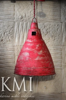 industrialna lampa Loft Colors M-2717 czerwona
