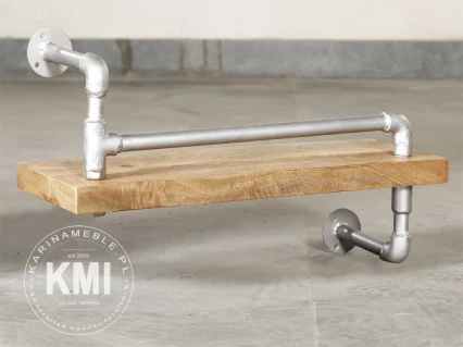 loftowa półka "Pipeline Up" mango metal