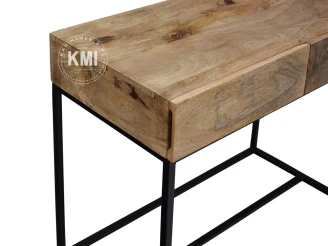 meble designerskie | małe biurko, toaletka Mango drewno metal