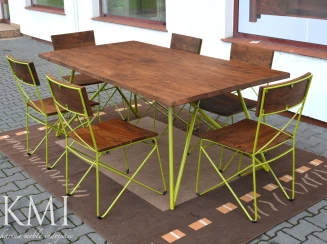 nowoczesny stół drewniany loftowy styl