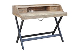 meble loftowe biurko Eliot drewno mango metal