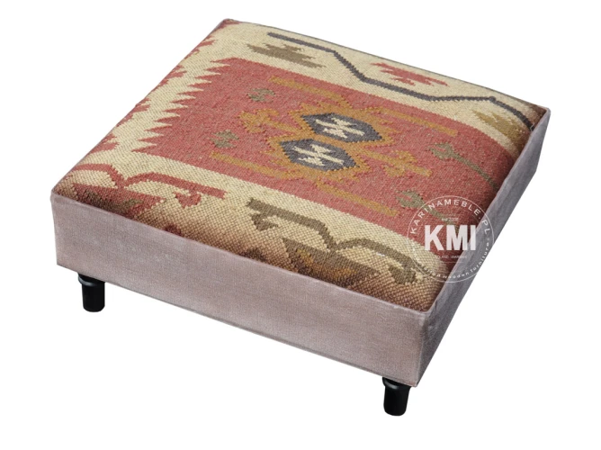 meble etniczne | podnóżek pufa JAIPUR boho vintage