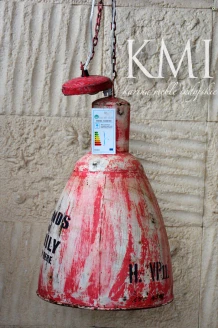 meble indyjskie | loftowa lampa industrialne M-3696 red