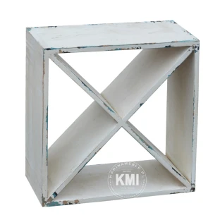 półka - stojak na butelki antique white
