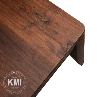 meble nowoczesne | kwadratowy stolik kawowy lite drewno akacja brown