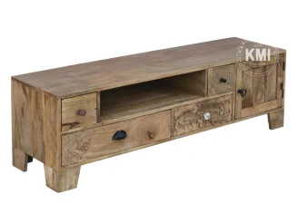 meble loftowe | drewniana szafka rtv Sahara 150 cm