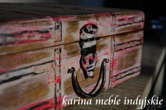 SKRZYNKA KUFEREK VINTAGE - KARINA MEBLE INDYJSKIE