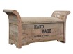 meble vintage | tapicerowana ławka ze schowkiem i "Hand Made"