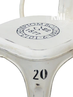 meble vintage | metalowe krzesło "Tolix White"