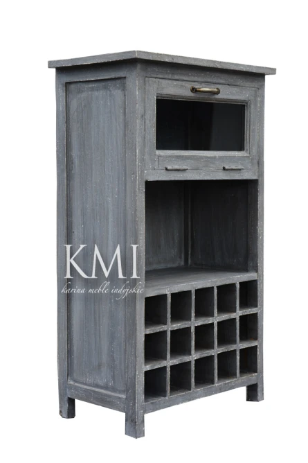 meble loftowe | szafka na wino, barek Gray LD-780