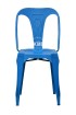 meble retro | metalowa krzesło Revers niebieskie 