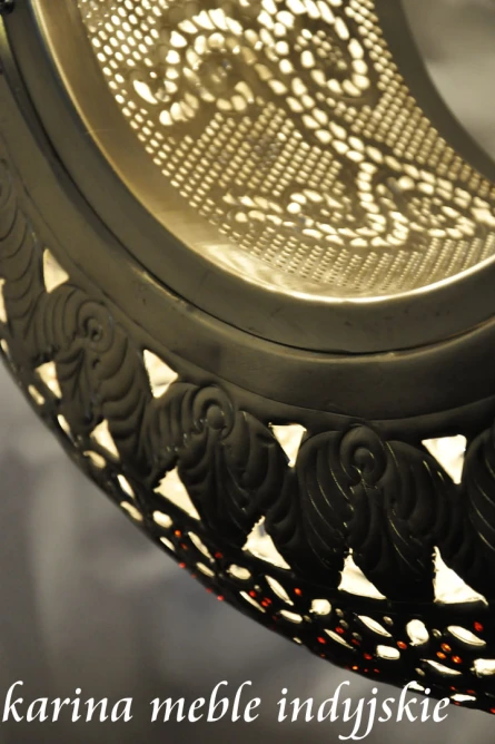 metalowa lampa marokańska