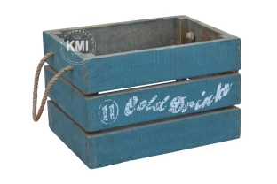 drewniana skrzynka kontenerek "Cold Drinks"
