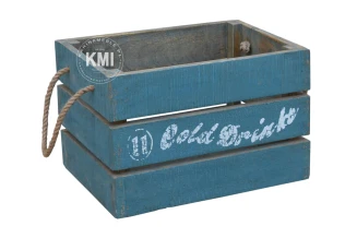 drewniana skrzynka kontenerek "Cold Drinks"