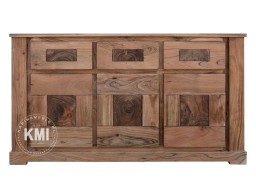 Rustykalna Komoda Drewniana Frozen | Mebel z Akacji Indyjskiej 158 cm