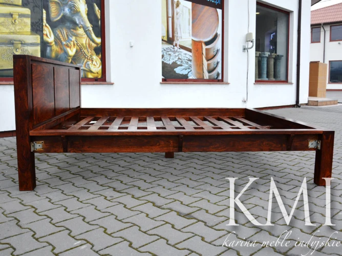 karina meble indyjskie - kolonialny łóżko z litego drewna palisander