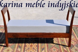 Ławka Sunshine LD-513 z palisandru indyjskiego – ciemny miodowy