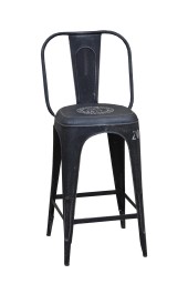 krzesło barowe hoker Tolix  Ki-3020 black
