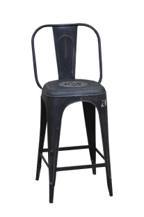 krzesło barowe hoker Tolix  Ki-3020 black