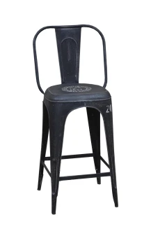 krzesło barowe hoker Tolix  Ki-3020 black