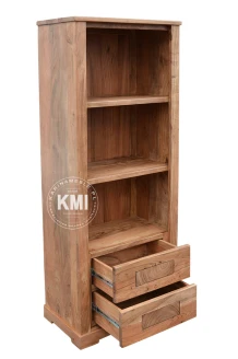 meble kolonialne jasne | biblioteczka Frozen akacja natural