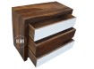 meble palisander | komoda z trzema szufladami Sheesham White