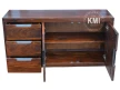 meble do saypialni | komoda SMILE FF-126 brown