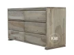 meble palisander jasny | komoda Aqua sześć szuflad