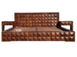 meble do sypialni | łóżko Diamond 140 cm lite drewno palisander brown