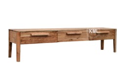 drewniana szafka rtv Snug  200 cm naturalny kolor